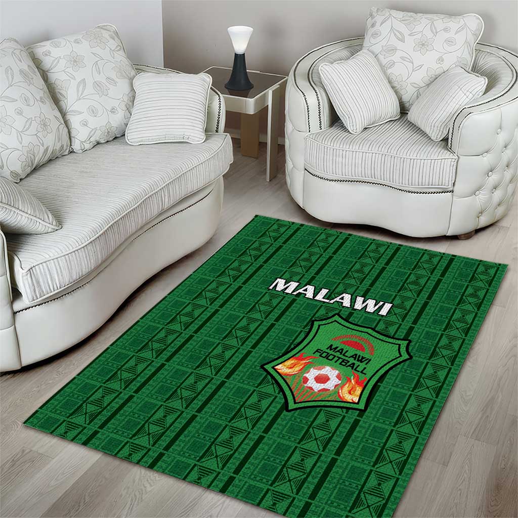 Malawi Football Area Rug Go Champions - Green LT15