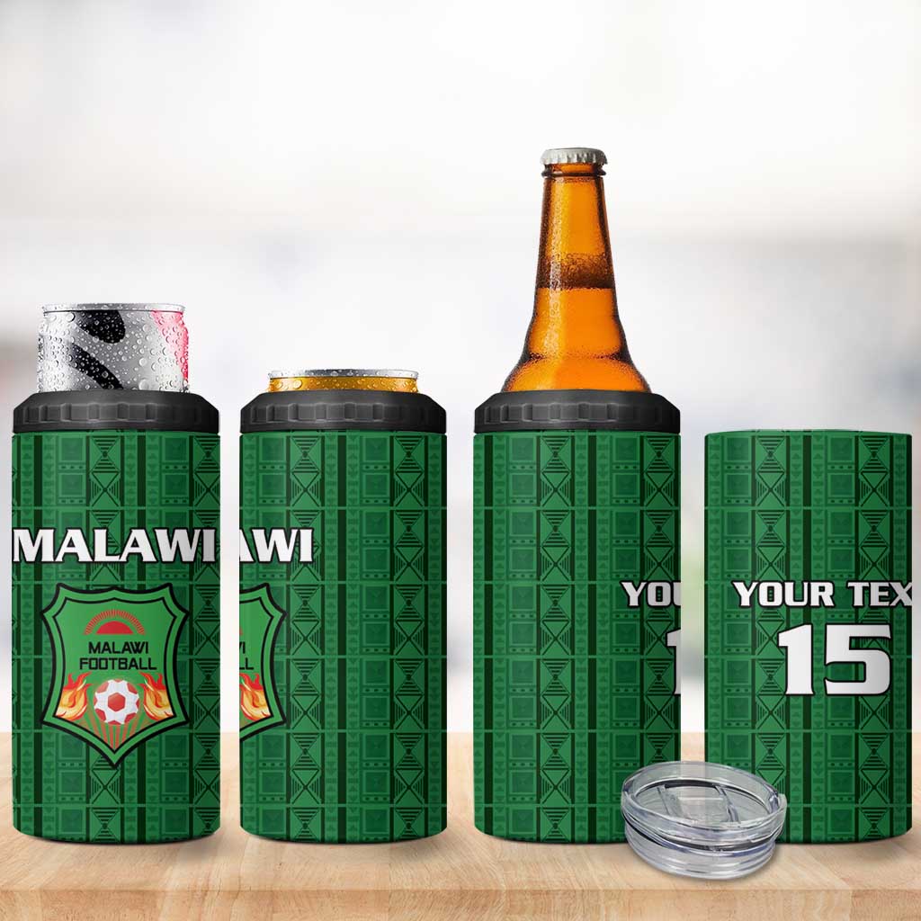Custom Malawi Football 4 in 1 Can Cooler Tumbler Go Champions - Green LT15