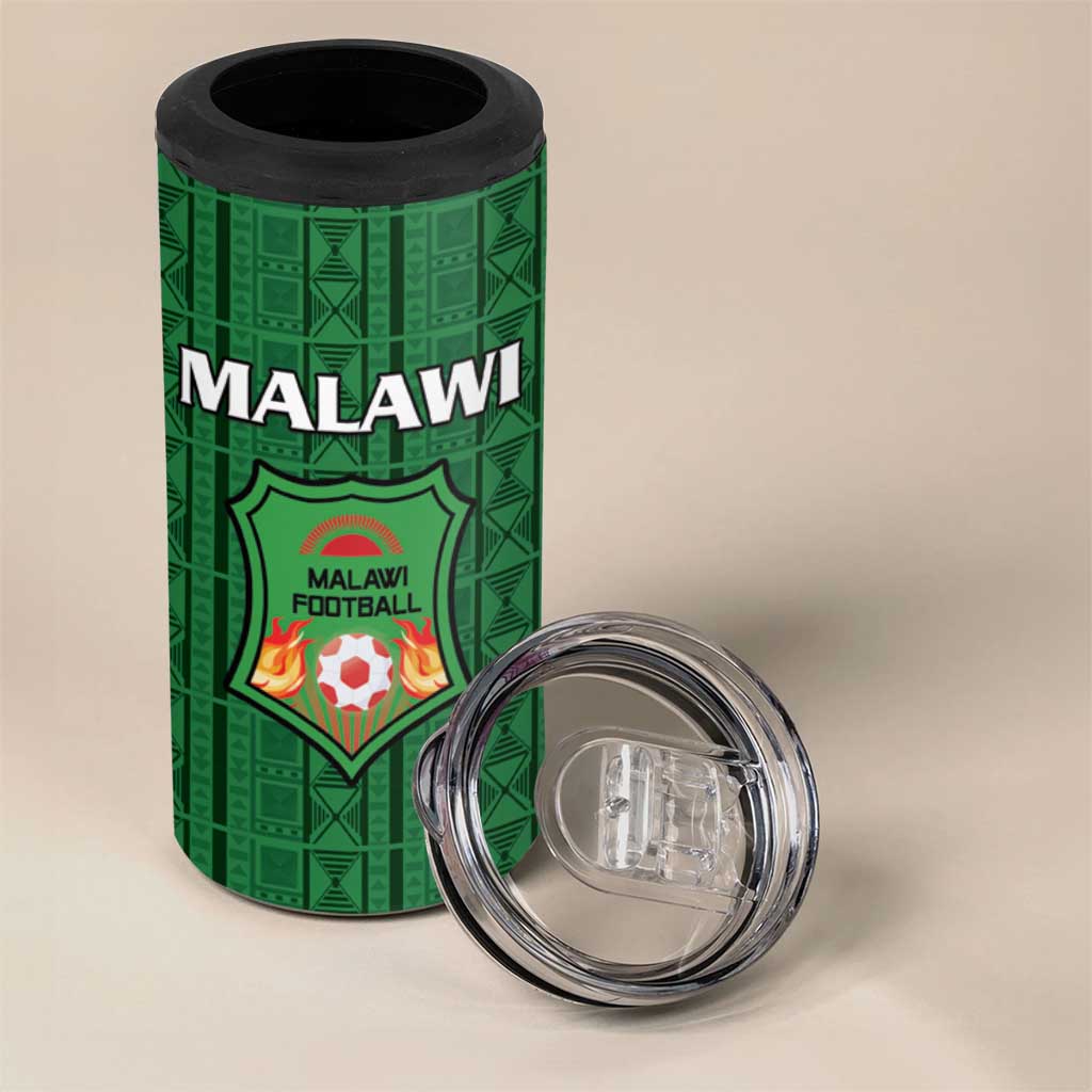 Custom Malawi Football 4 in 1 Can Cooler Tumbler Go Champions - Green LT15