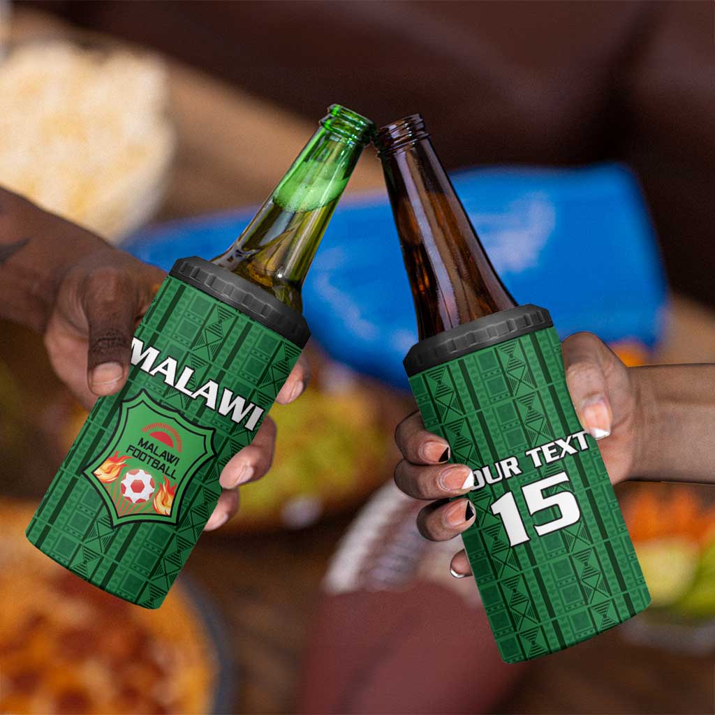 Custom Malawi Football 4 in 1 Can Cooler Tumbler Go Champions - Green LT15