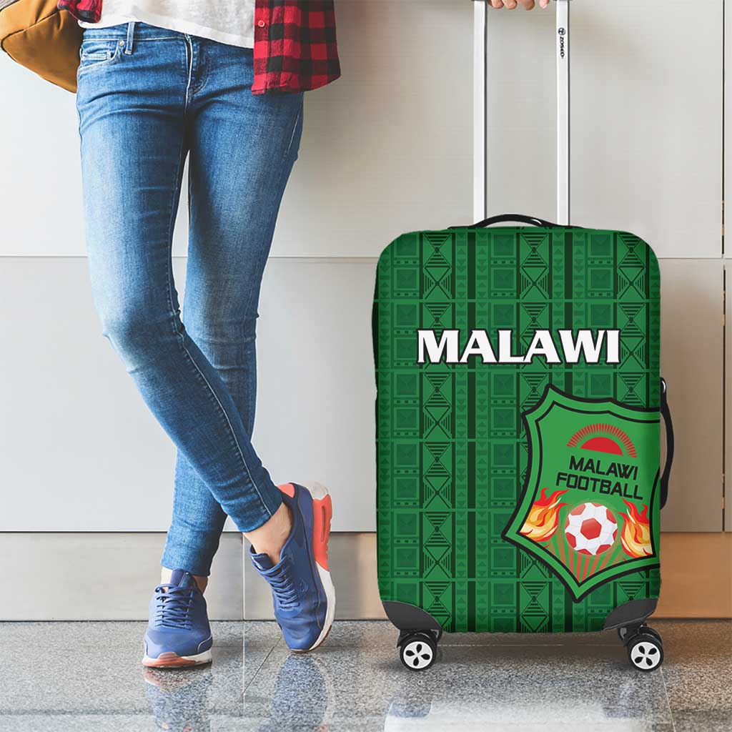Malawi Football Luggage Cover Come On Flames - Green LT15