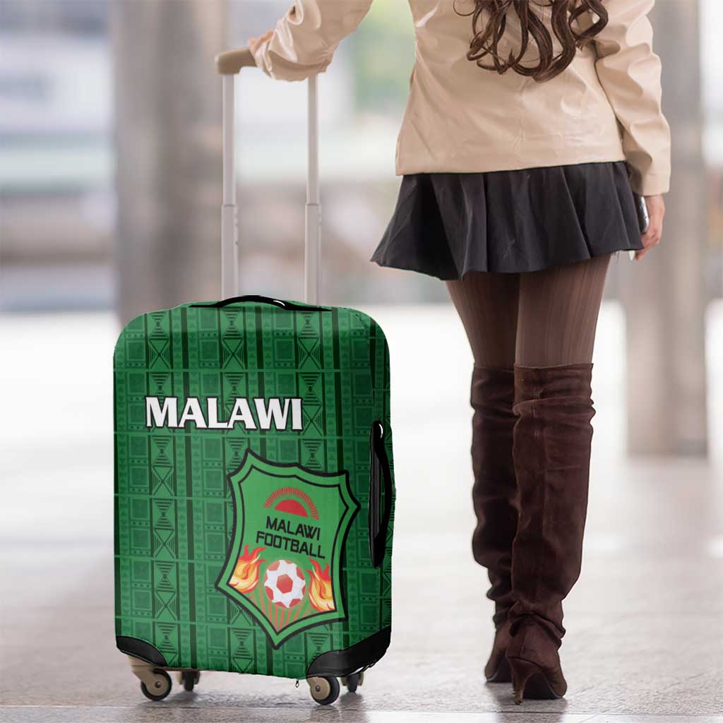Malawi Football Luggage Cover Come On Flames - Green LT15
