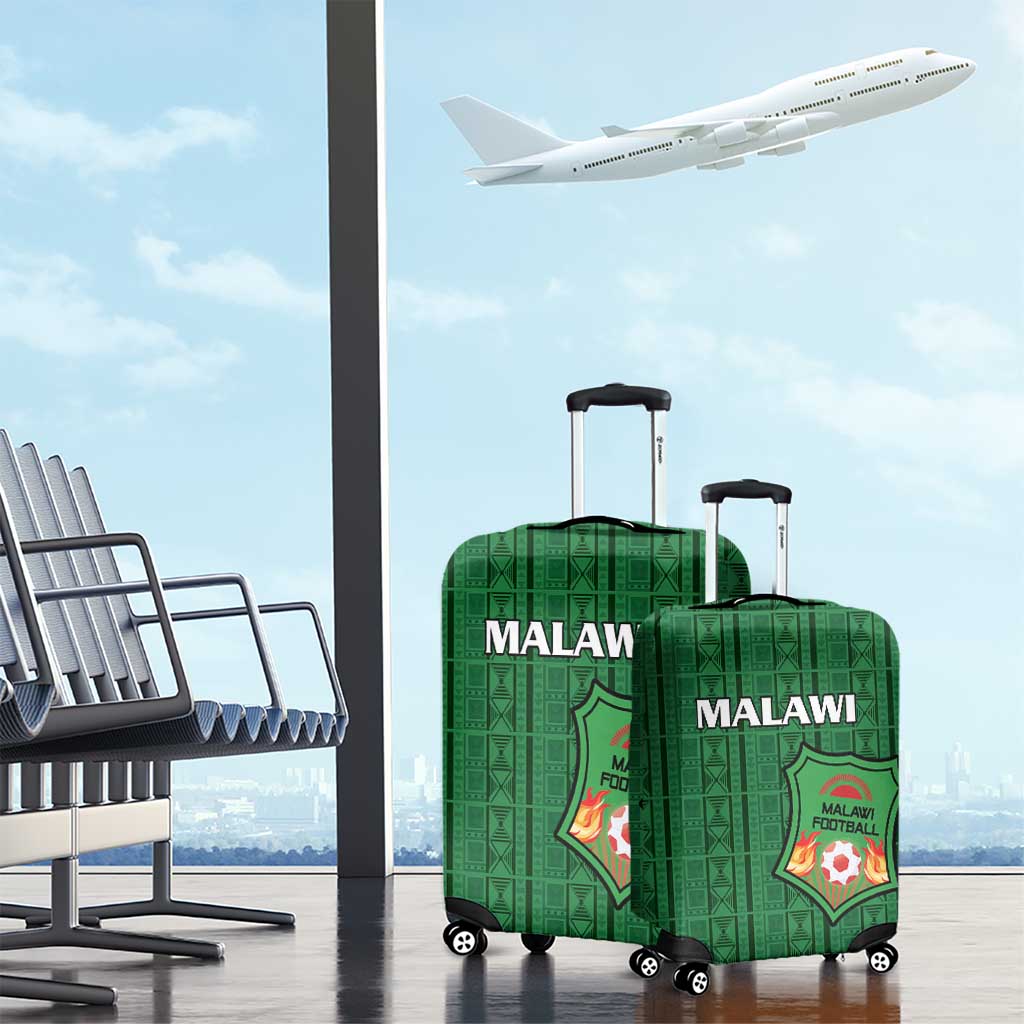 Malawi Football Luggage Cover Come On Flames - Green LT15