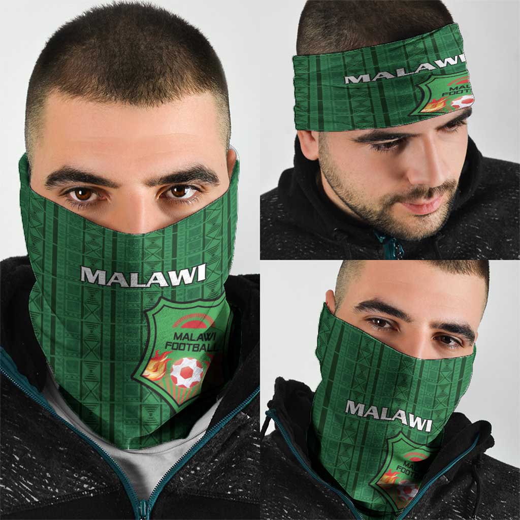 Malawi Football Neck Gaiter Come On Flames - Green LT15