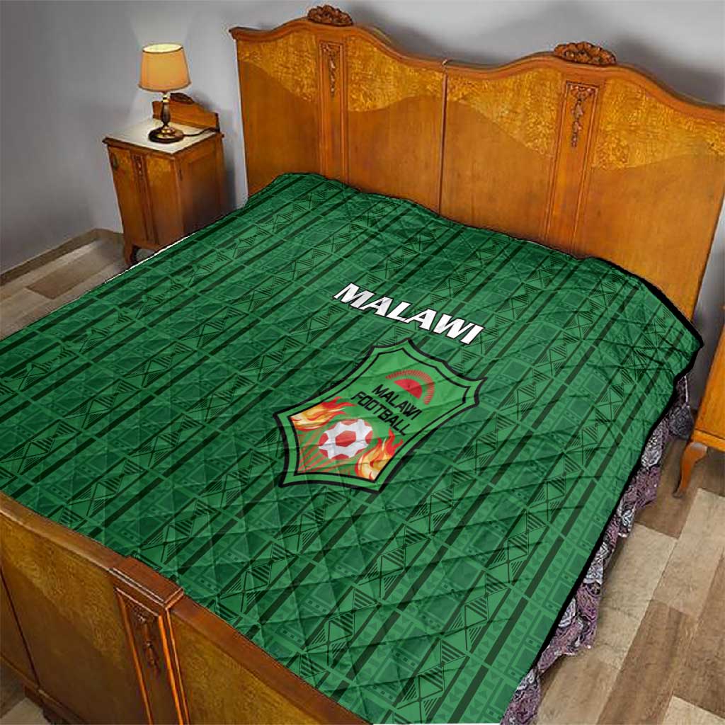 Malawi Football Quilt Go Champions - Green LT15