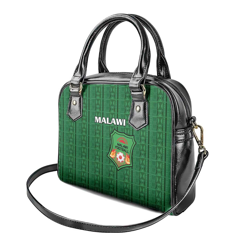 Malawi Football Shoulder Handbag Come On Flames - Green LT15