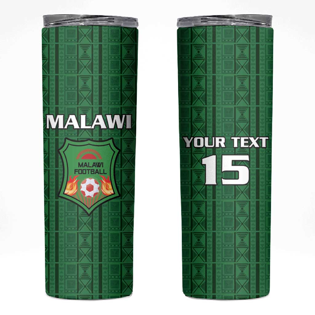 Custom Malawi Football Skinny Tumbler Go Champions - Green LT15
