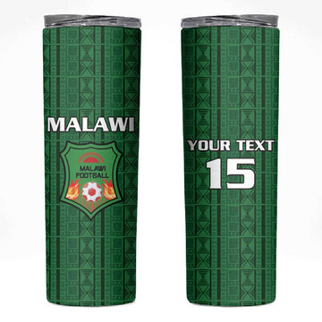 Custom Malawi Football Skinny Tumbler Go Champions - Green LT15