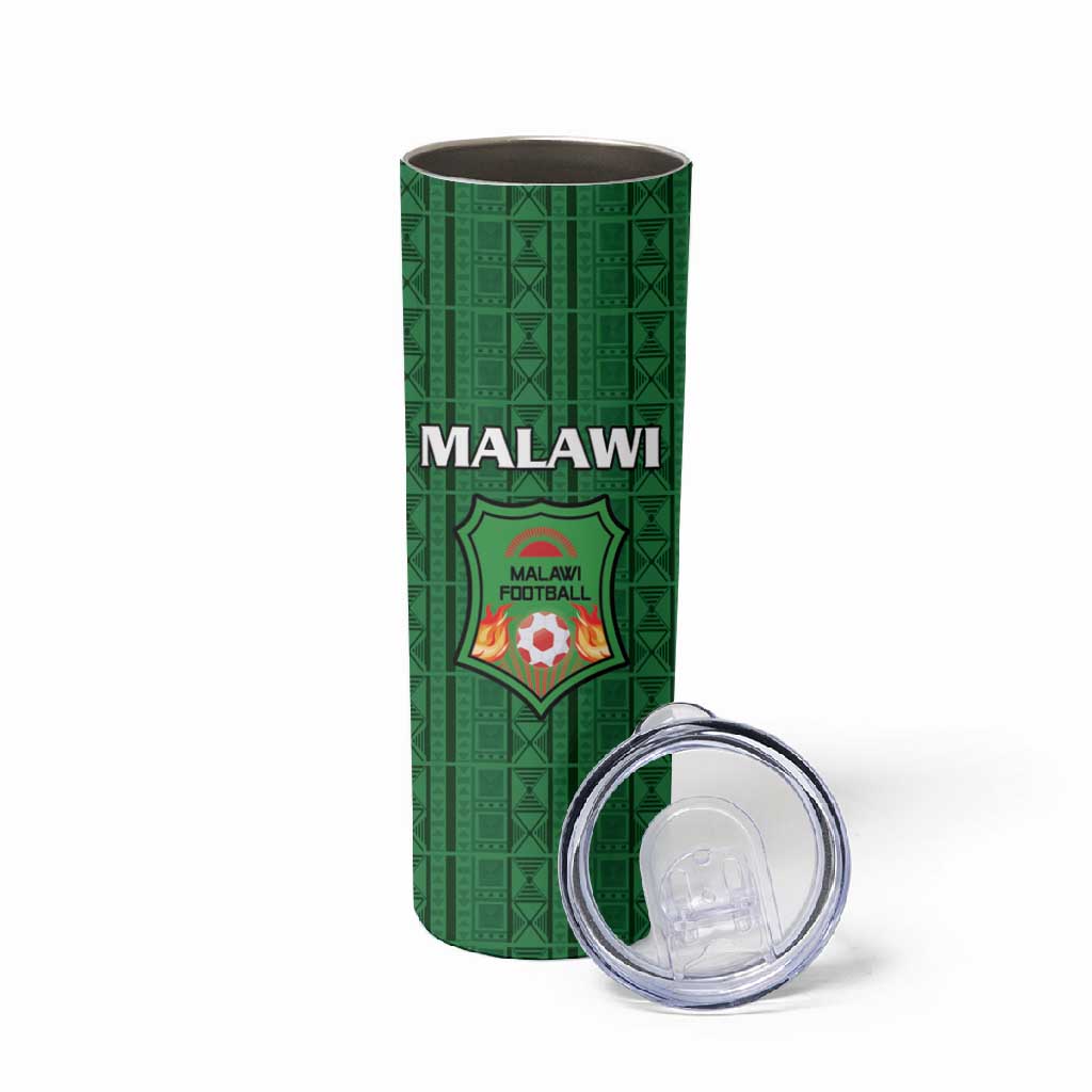 Custom Malawi Football Skinny Tumbler Go Champions - Green LT15