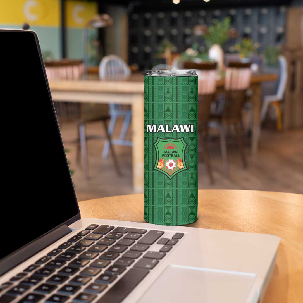 Custom Malawi Football Skinny Tumbler Go Champions - Green LT15