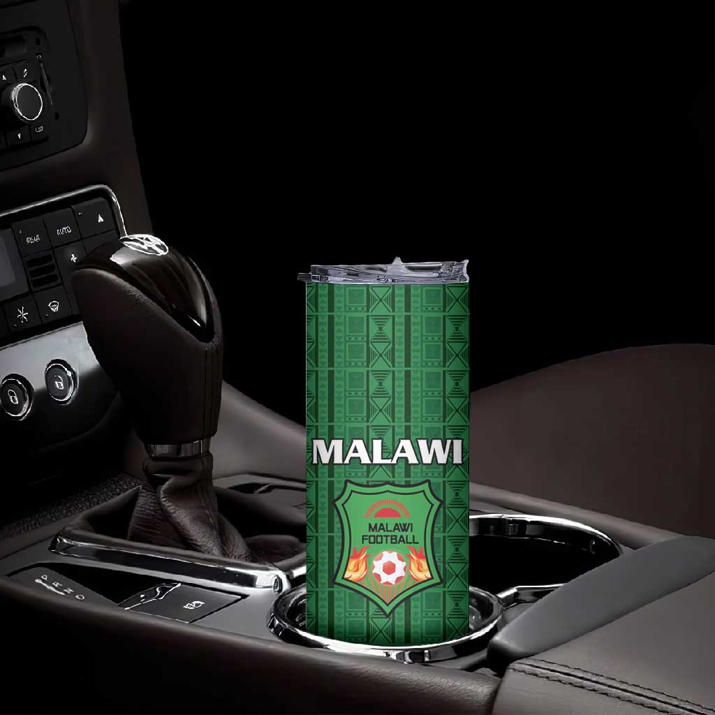 Custom Malawi Football Skinny Tumbler Go Champions - Green LT15