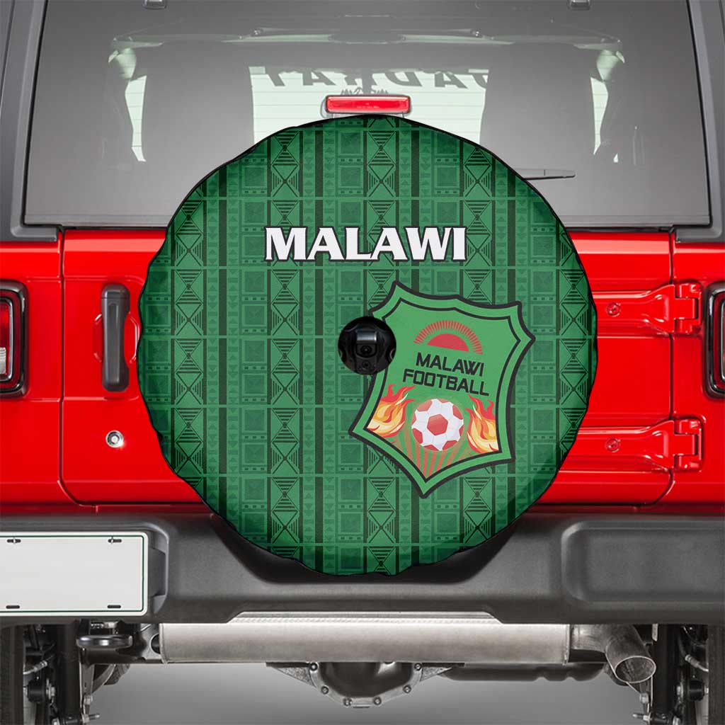Malawi Football Spare Tire Cover Come On Flames - Green LT15