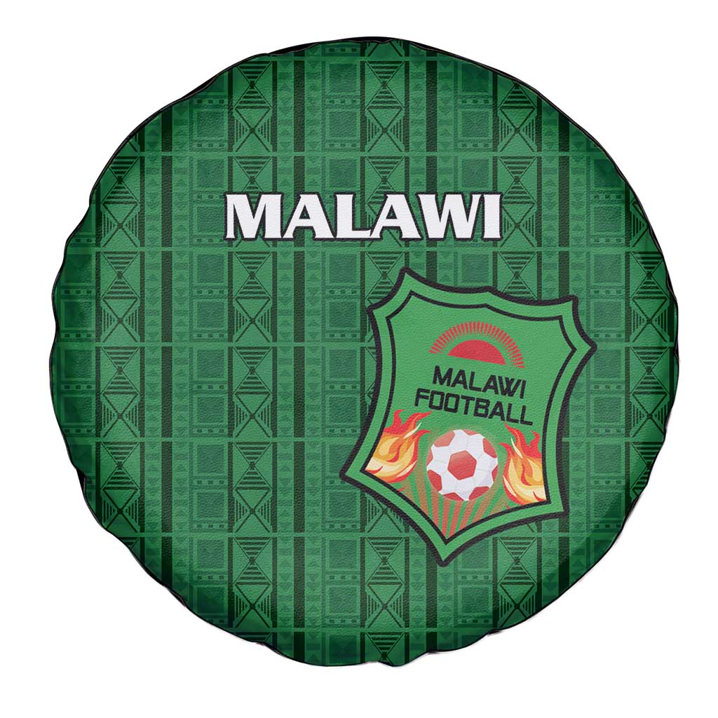 Malawi Football Spare Tire Cover Come On Flames - Green LT15