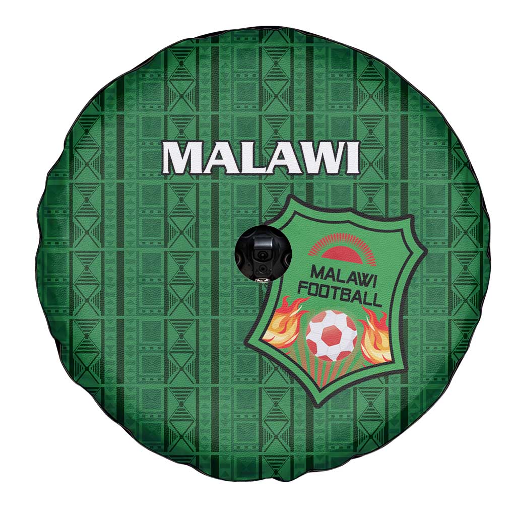 Malawi Football Spare Tire Cover Come On Flames - Green LT15