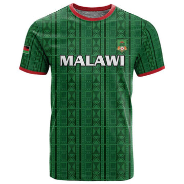 Custom Malawi Football T shirt Go Champions - Green LT15