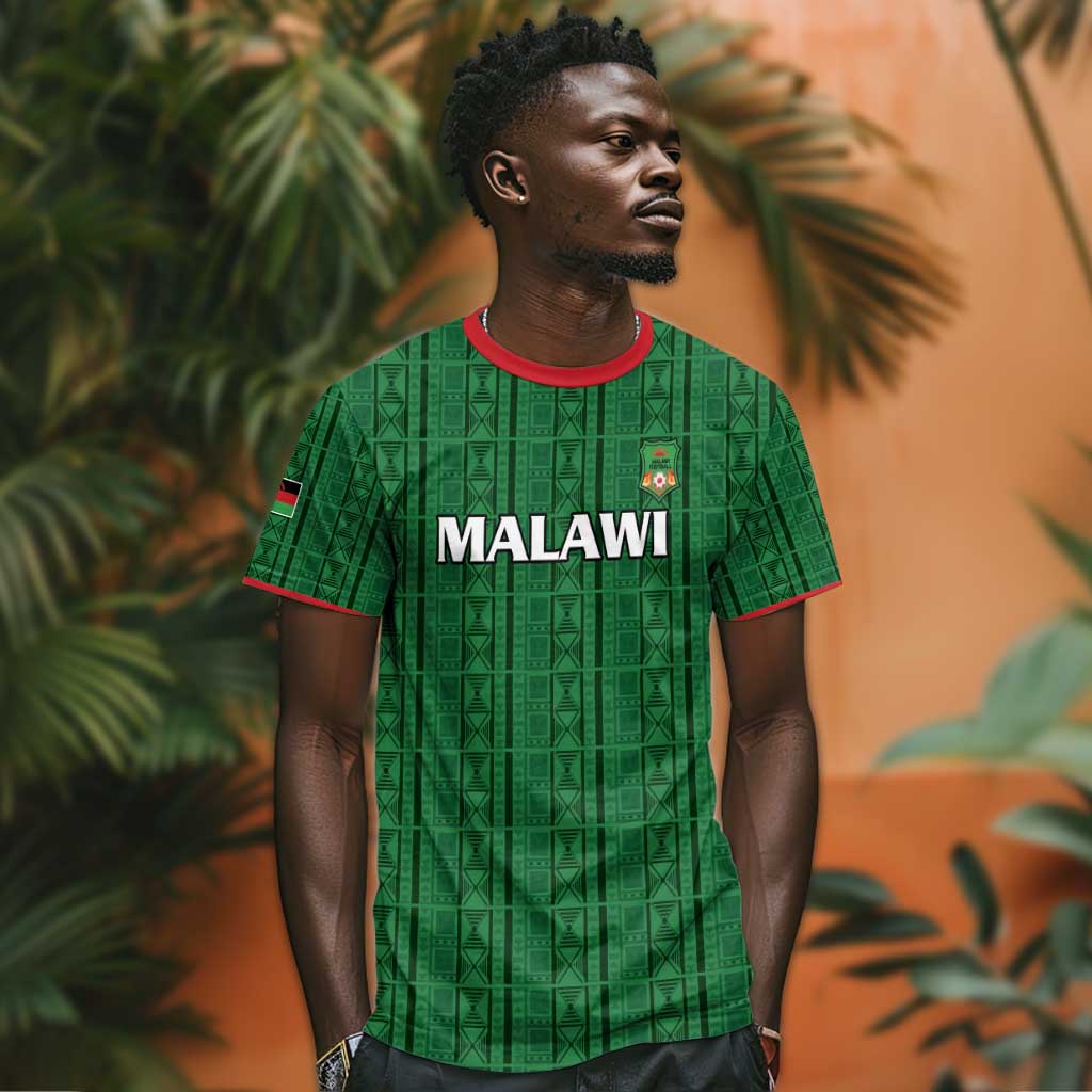 Custom Malawi Football T shirt Go Champions - Green LT15