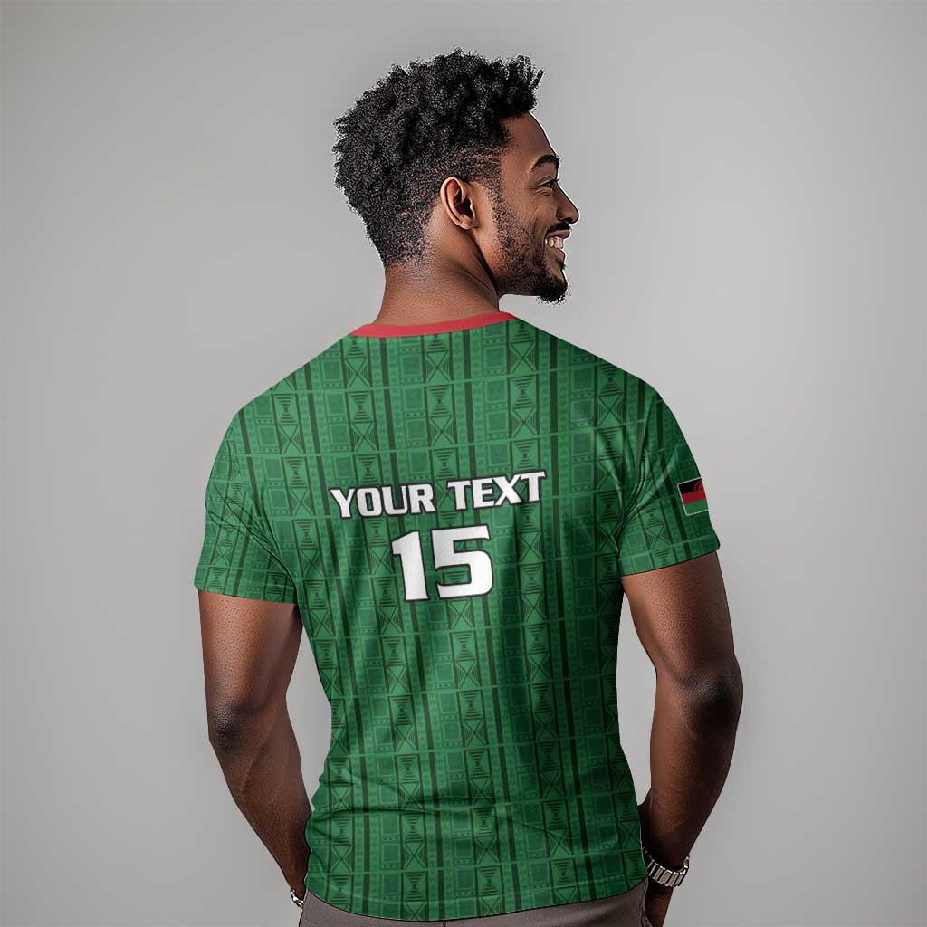 Custom Malawi Football T shirt Go Champions - Green LT15