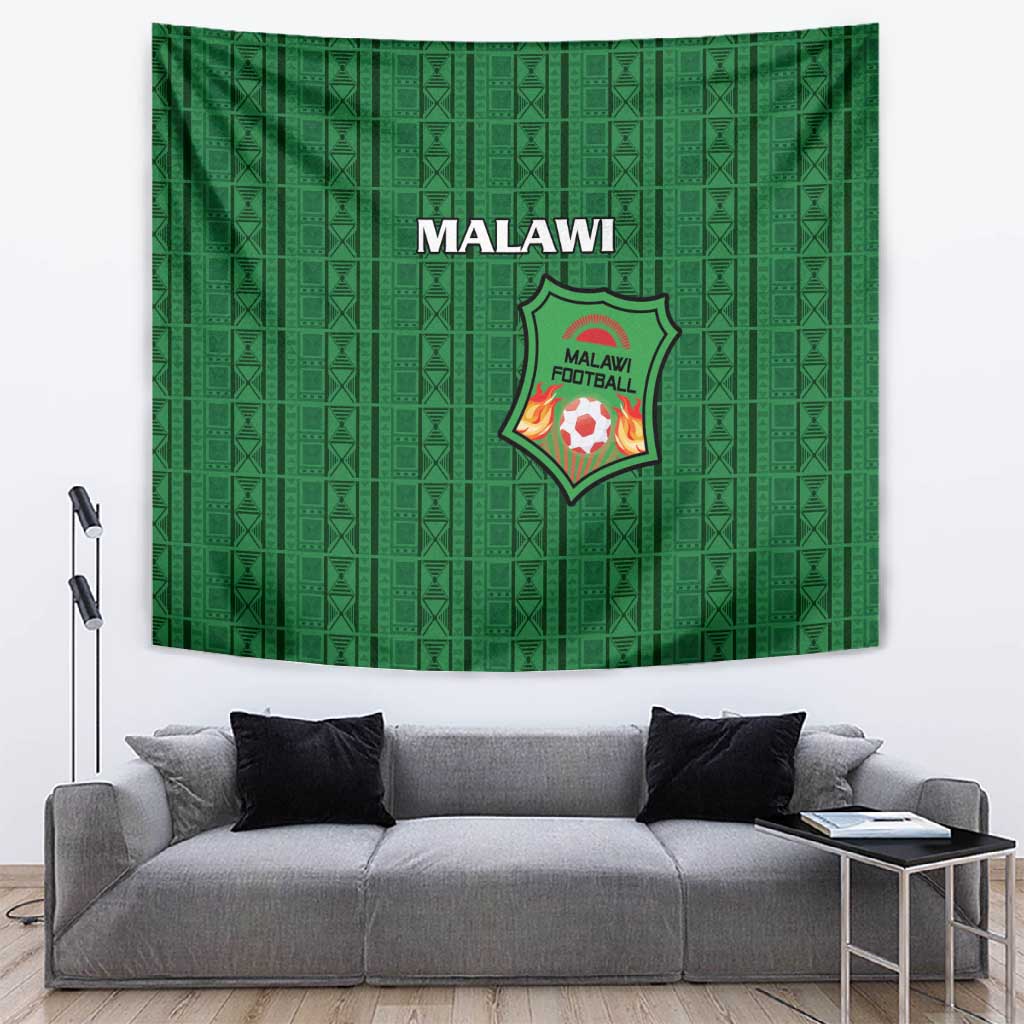 Malawi Football Tapestry Go Champions - Green LT15