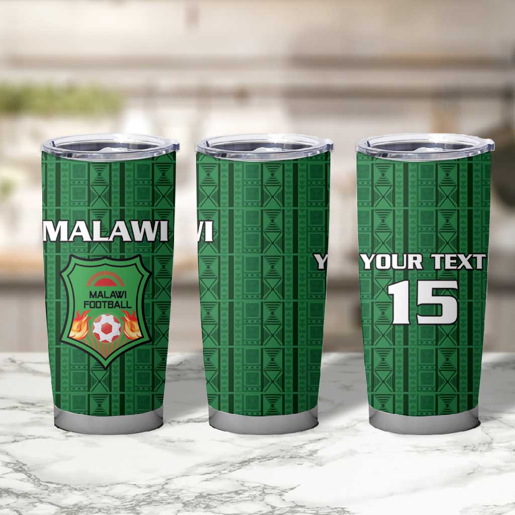 Custom Malawi Football Tumbler Cup Go Champions - Green LT15