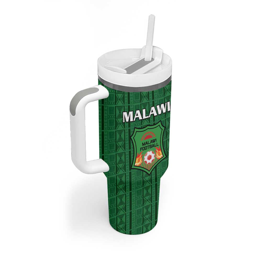 Custom Malawi Football Tumbler With Handle Go Champions - Green LT15