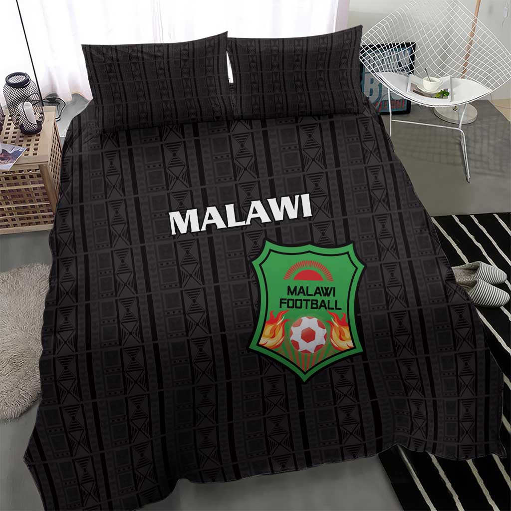 Malawi Football Bedding Set Go Champions - Black LT15