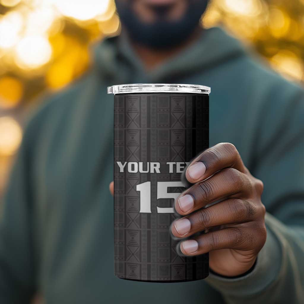 Custom Malawi Football 4 in 1 Can Cooler Tumbler Go Champions - Black LT15