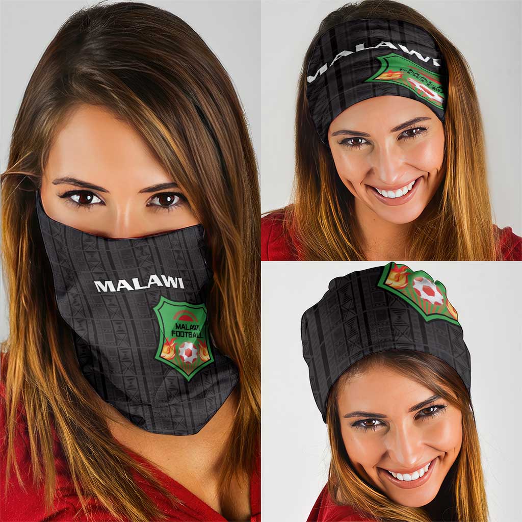 Malawi Football Neck Gaiter Come On Flames - Black LT15