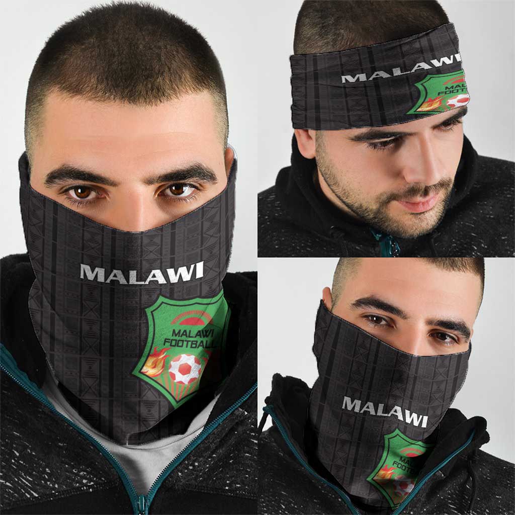 Malawi Football Neck Gaiter Come On Flames - Black LT15