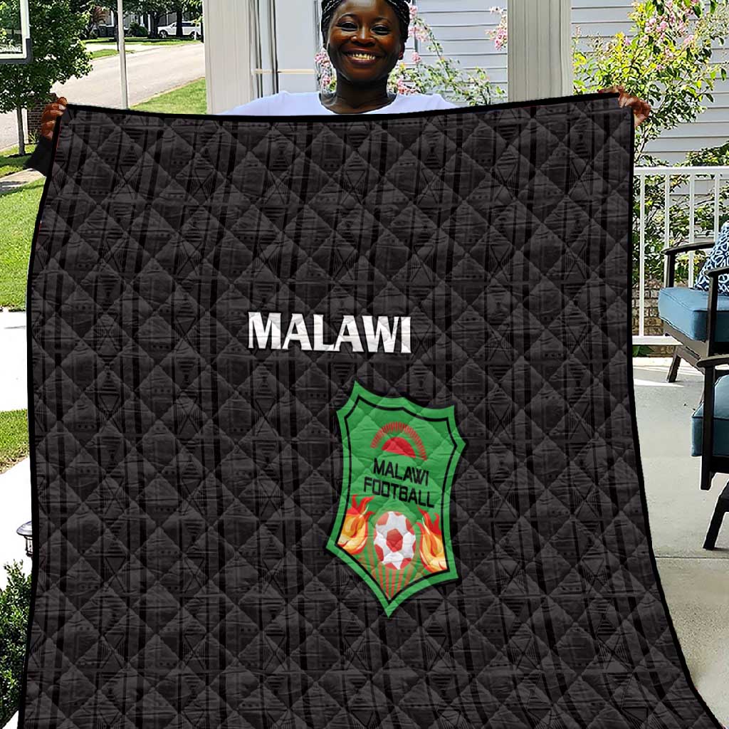 Malawi Football Quilt Go Champions - Black LT15