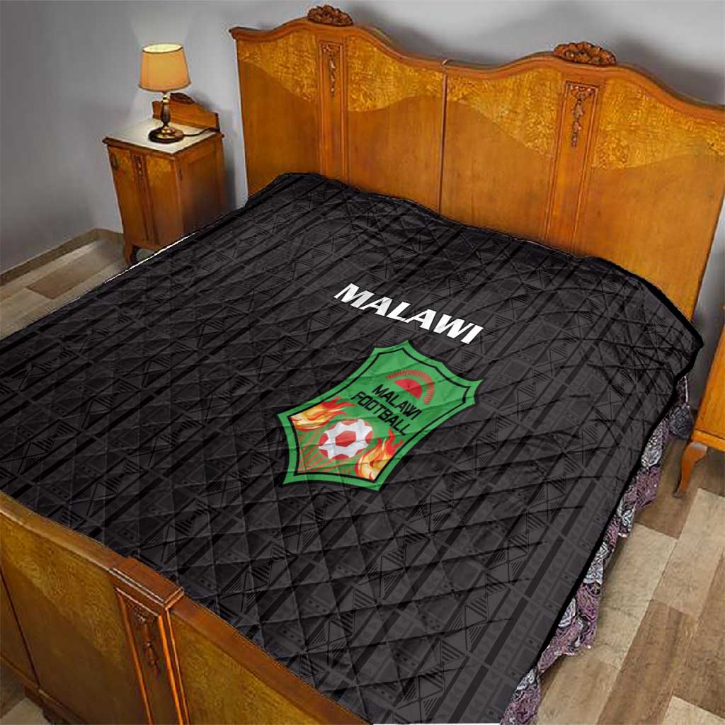 Malawi Football Quilt Go Champions - Black LT15