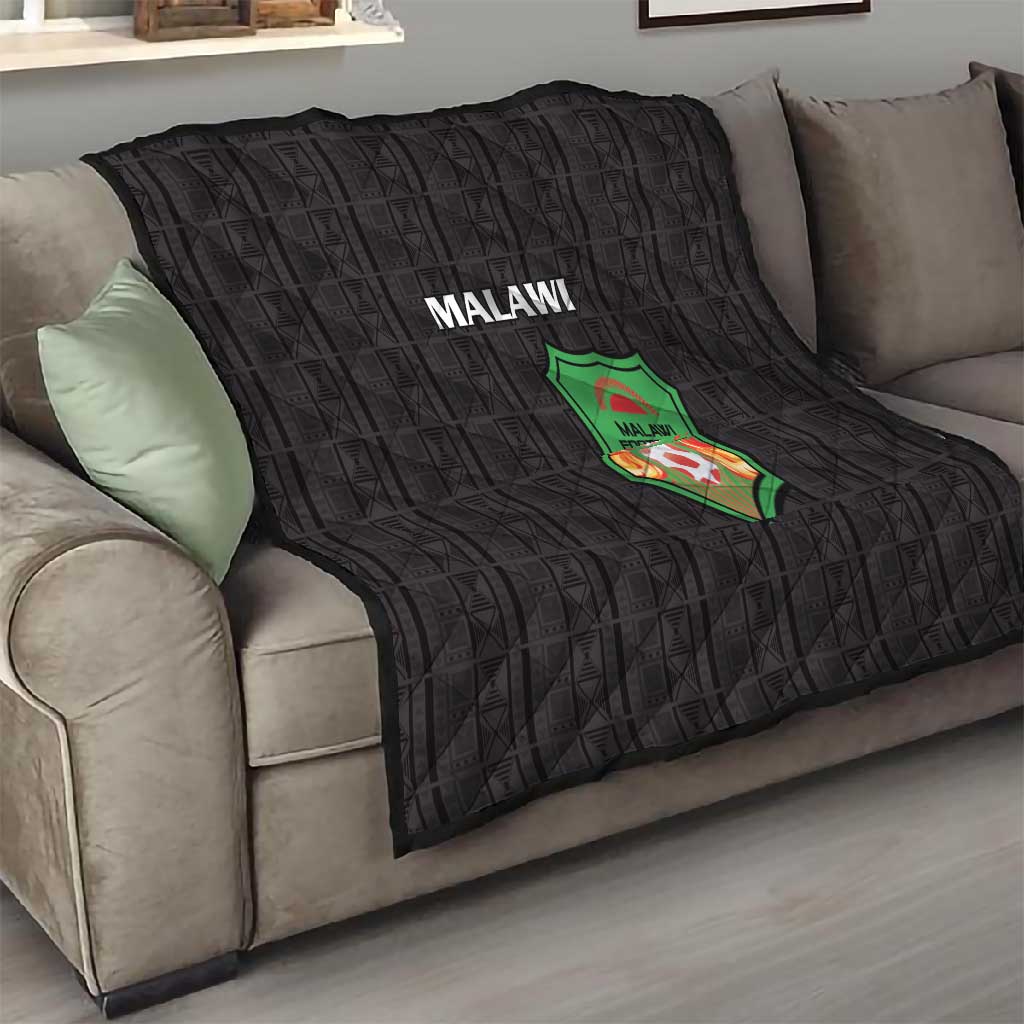 Malawi Football Quilt Go Champions - Black LT15