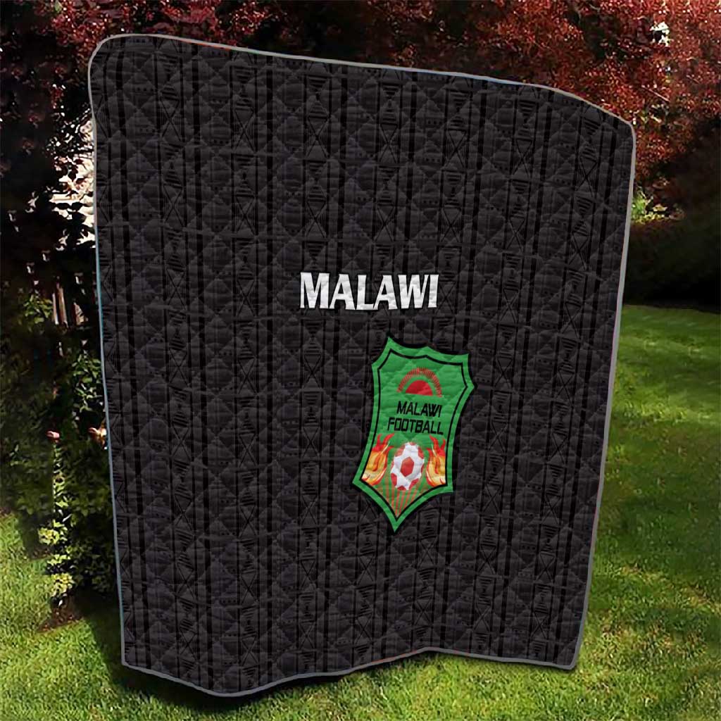 Malawi Football Quilt Go Champions - Black LT15