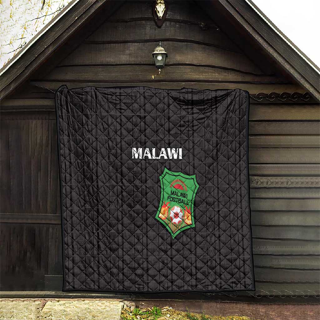 Malawi Football Quilt Go Champions - Black LT15
