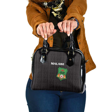 Malawi Football Shoulder Handbag Come On Flames - Black LT15