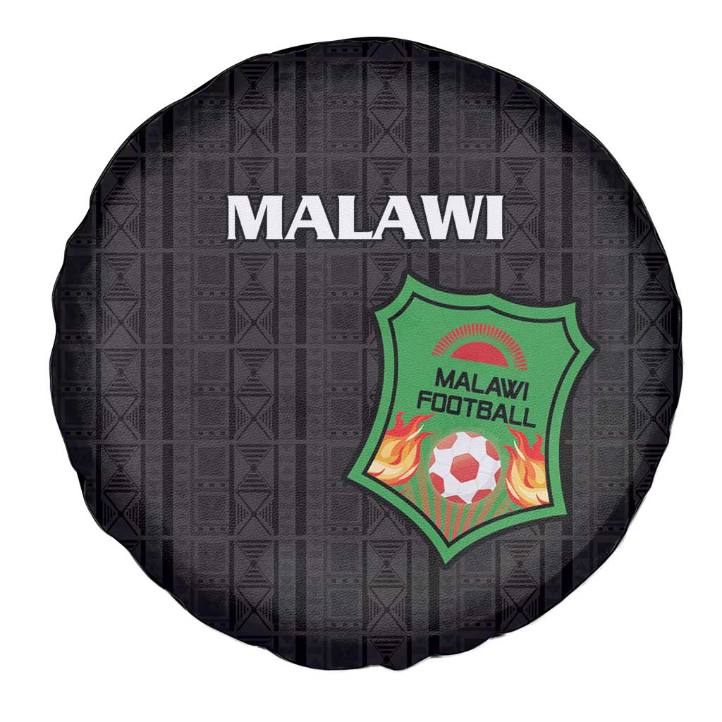 Malawi Football Spare Tire Cover Come On Flames - Black LT15