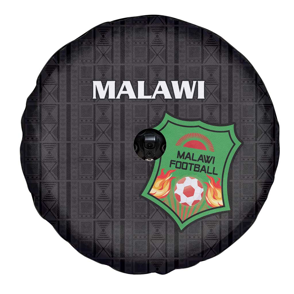Malawi Football Spare Tire Cover Come On Flames - Black LT15