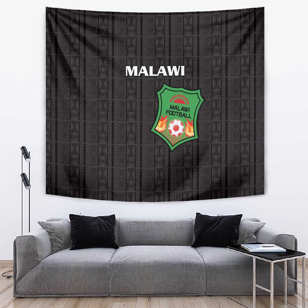 Malawi Football Tapestry Go Champions - Black LT15