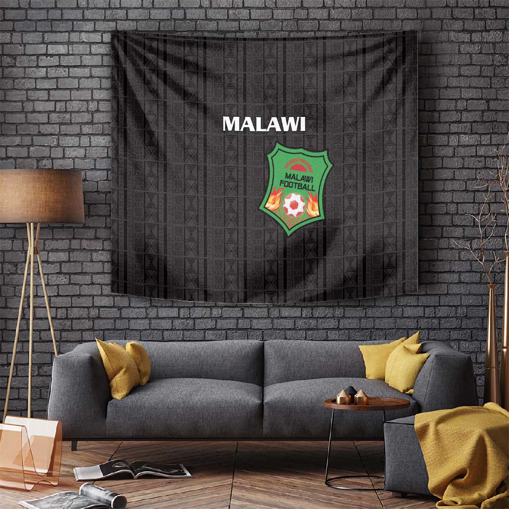 Malawi Football Tapestry Go Champions - Black LT15