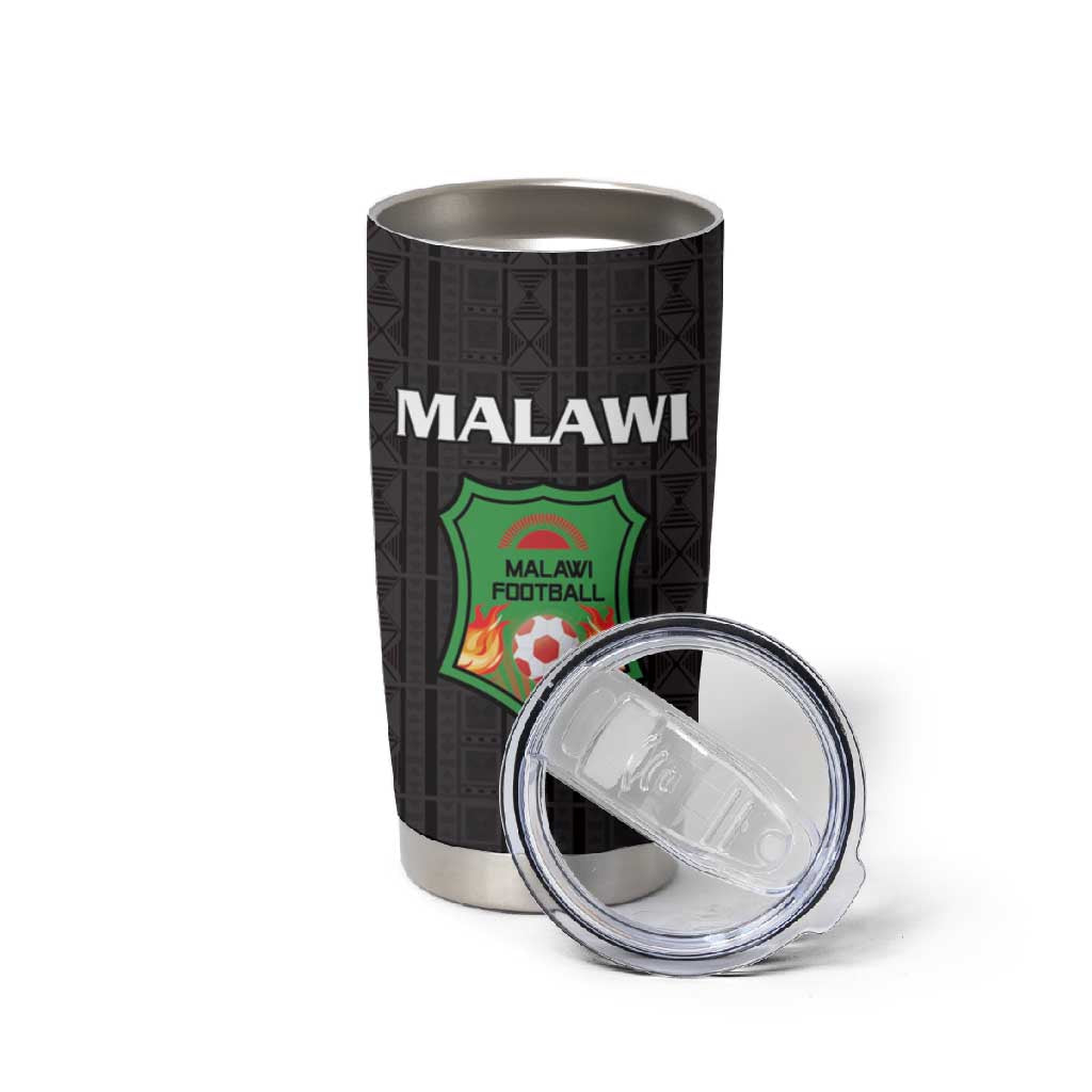 Custom Malawi Football Tumbler Cup Go Champions - Black LT15