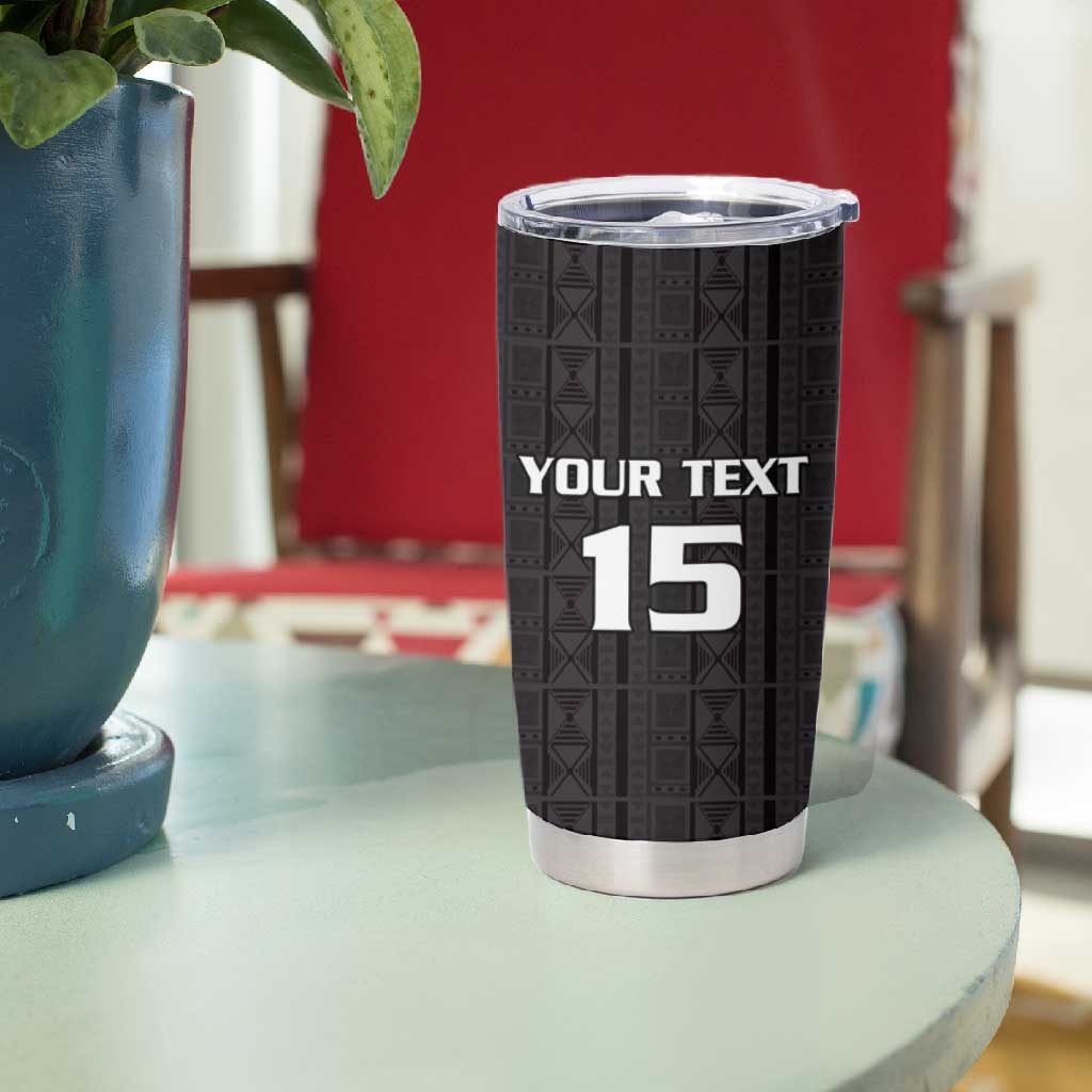 Custom Malawi Football Tumbler Cup Go Champions - Black LT15