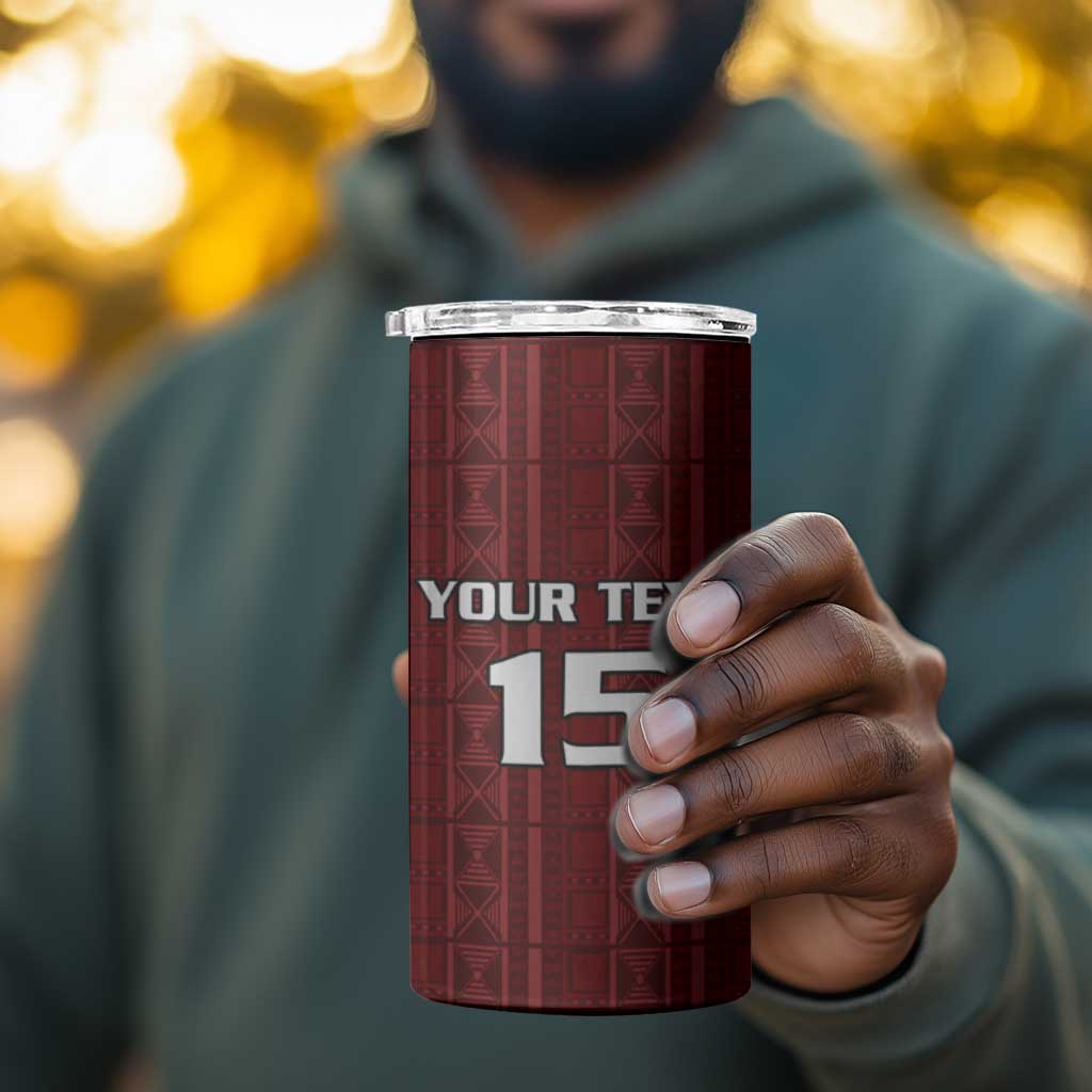 Custom Malawi Football 4 in 1 Can Cooler Tumbler Go Champions - Red LT15