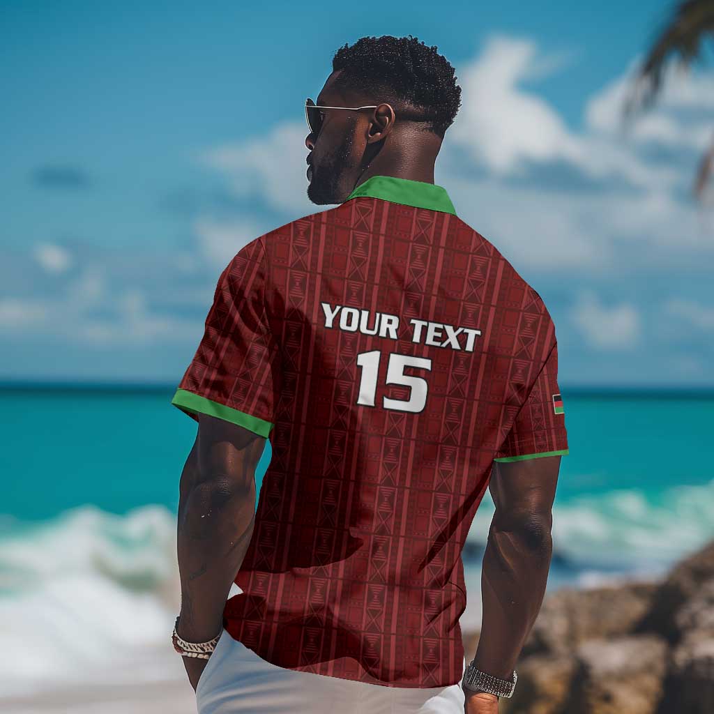 Custom Malawi Football Hawaiian Shirt Go Champions - Red LT15