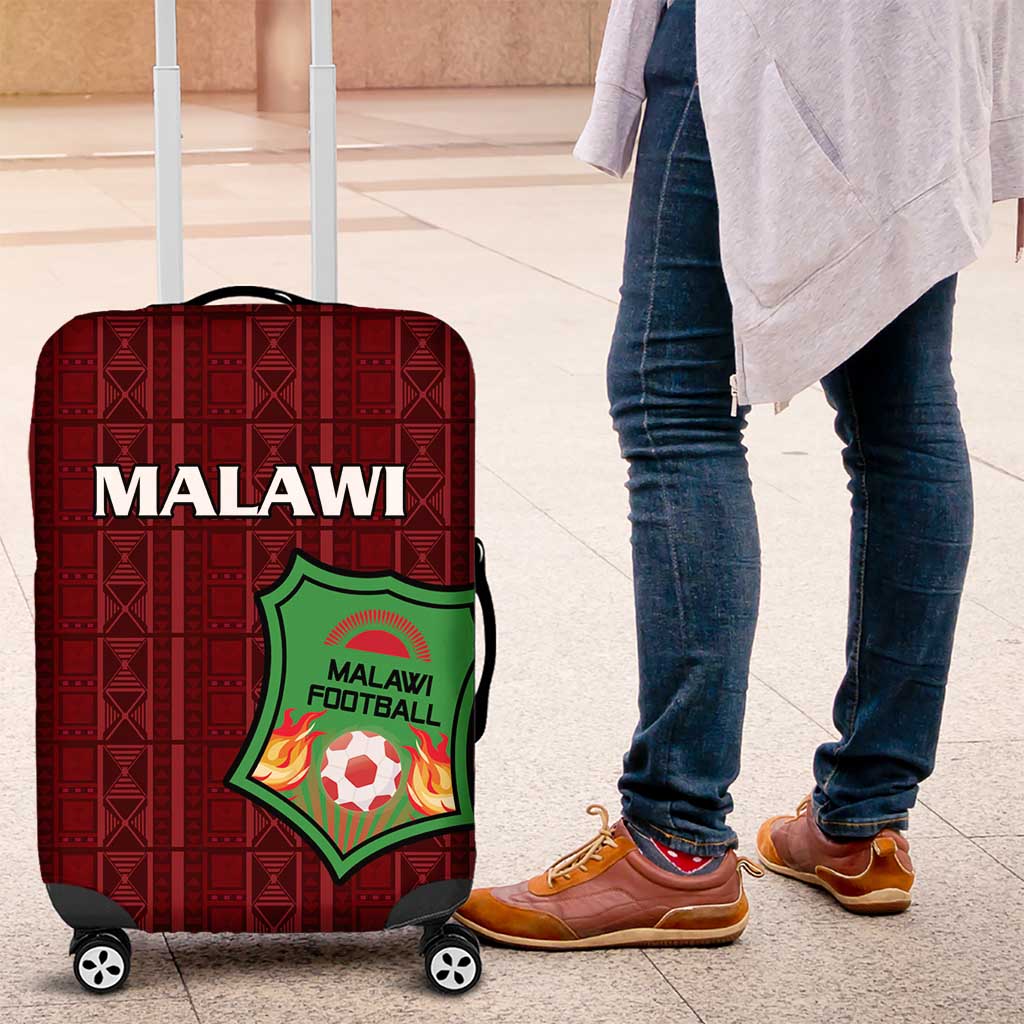 Malawi Football Luggage Cover Come On Flames - Red LT15
