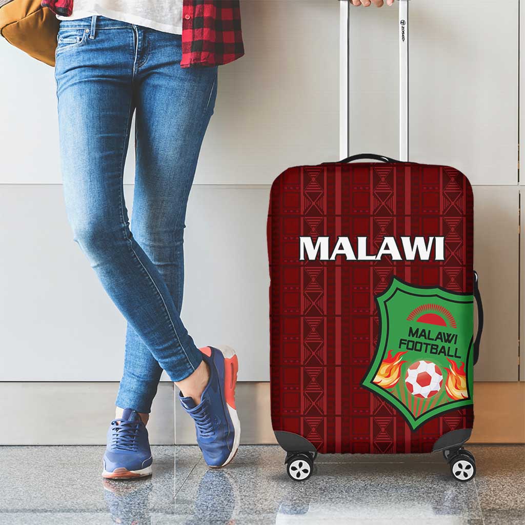 Malawi Football Luggage Cover Come On Flames - Red LT15