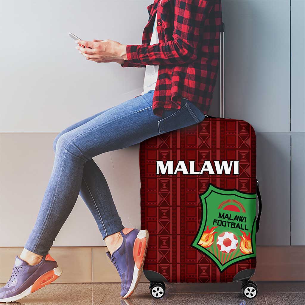 Malawi Football Luggage Cover Come On Flames - Red LT15