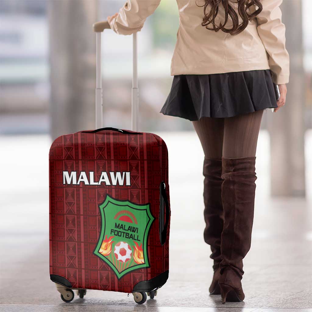 Malawi Football Luggage Cover Come On Flames - Red LT15