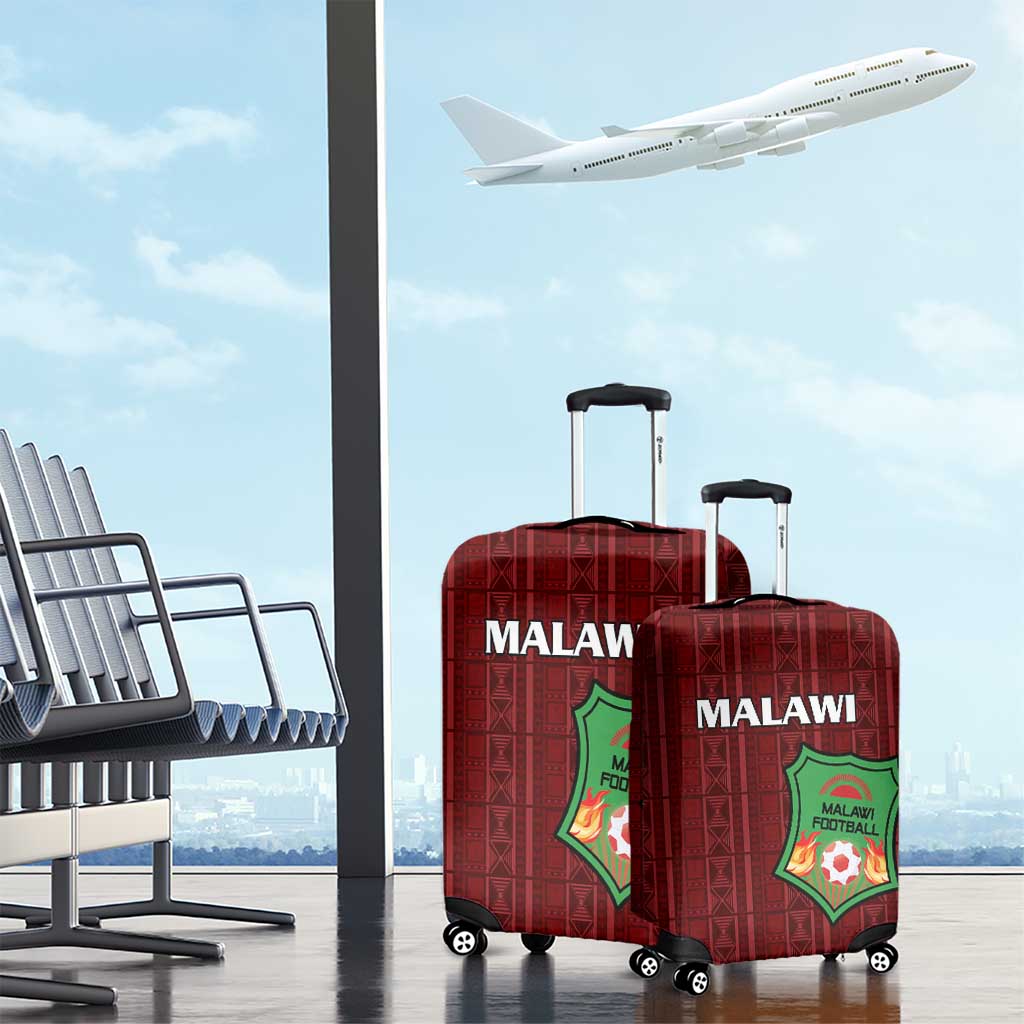 Malawi Football Luggage Cover Come On Flames - Red LT15