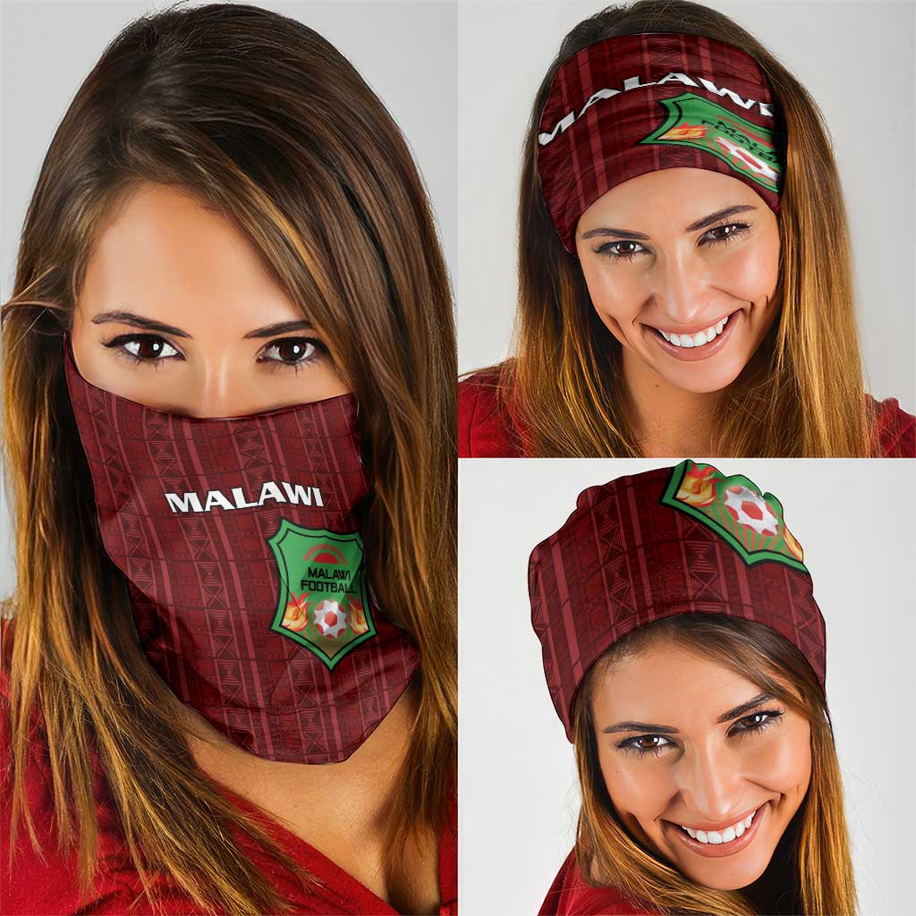 Malawi Football Neck Gaiter Come On Flames - Red LT15