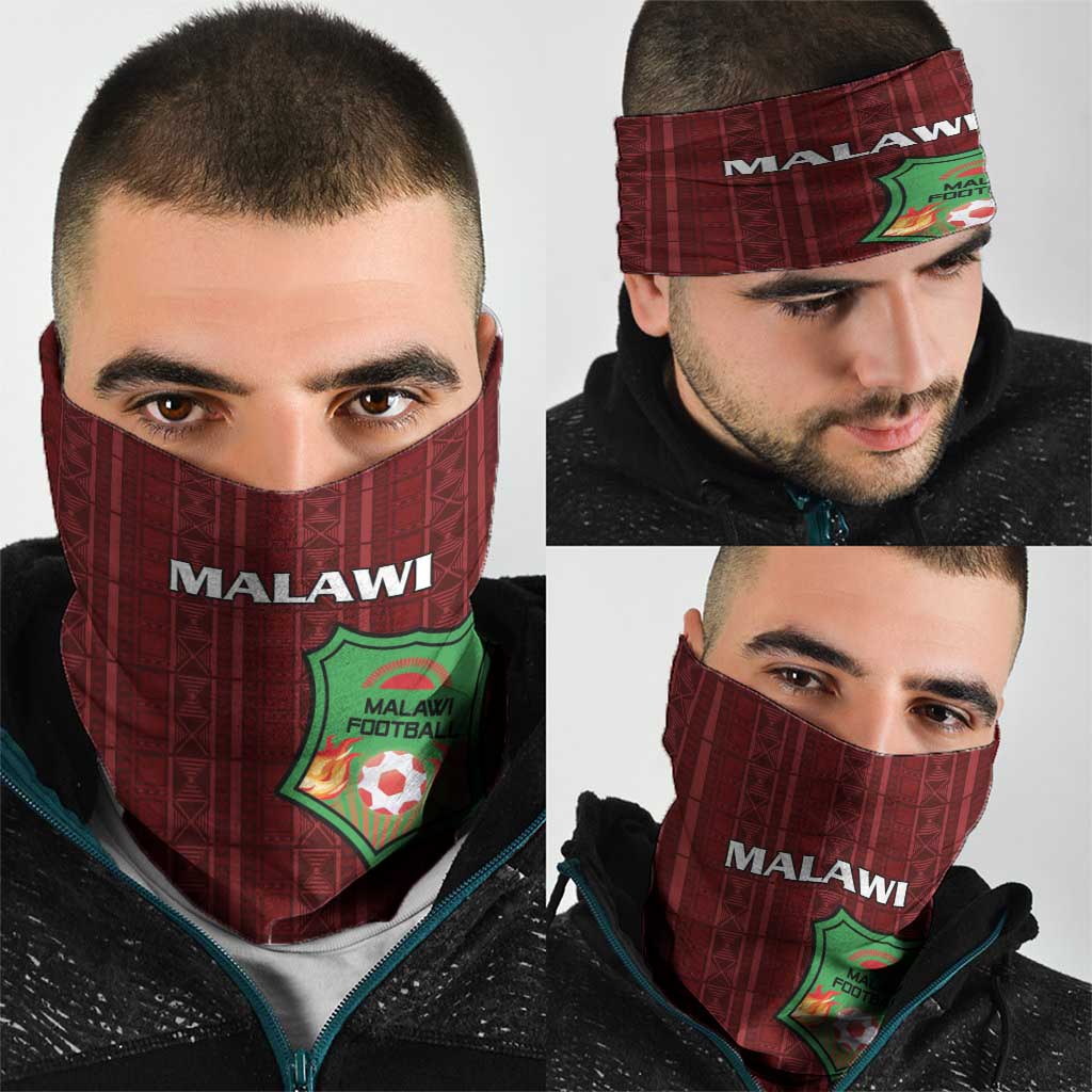 Malawi Football Neck Gaiter Come On Flames - Red LT15