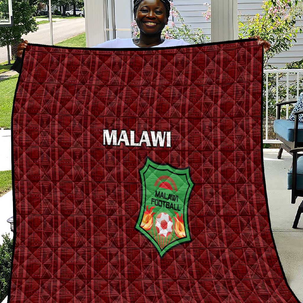 Malawi Football Quilt Go Champions - Red LT15